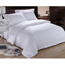 plain dyed white hotel 100 cotton bed sheet